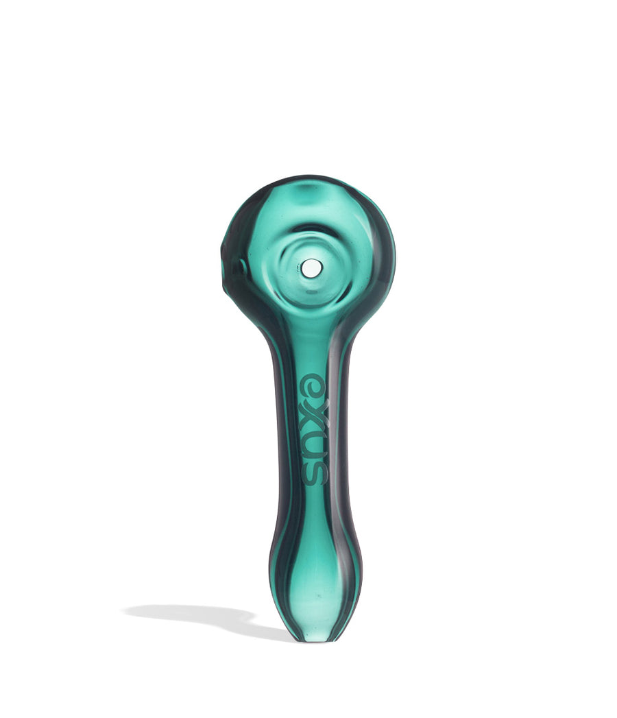Green Exxus Vape Cave Hand Pipe Front View on White Background